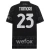 Original Fußballtrikot AC Mailand Fikayo Tomori 23 4.trikot 2023-24 Schwarze Für Herren